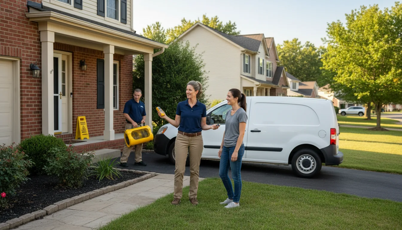 Residential water damage restoration in Schenley, PA
